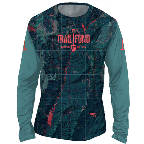 TF Long Sleeve Men's Riding Top "Topographic"