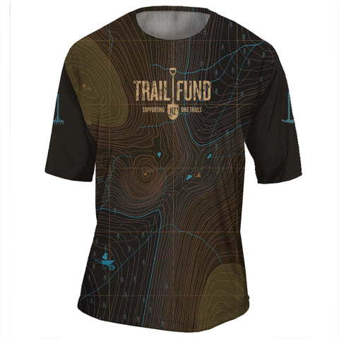 TF Short Sleeve Men's Riding Top "Topographic"